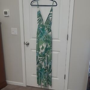 Cupshe Green Tropical Print Jumpsuit